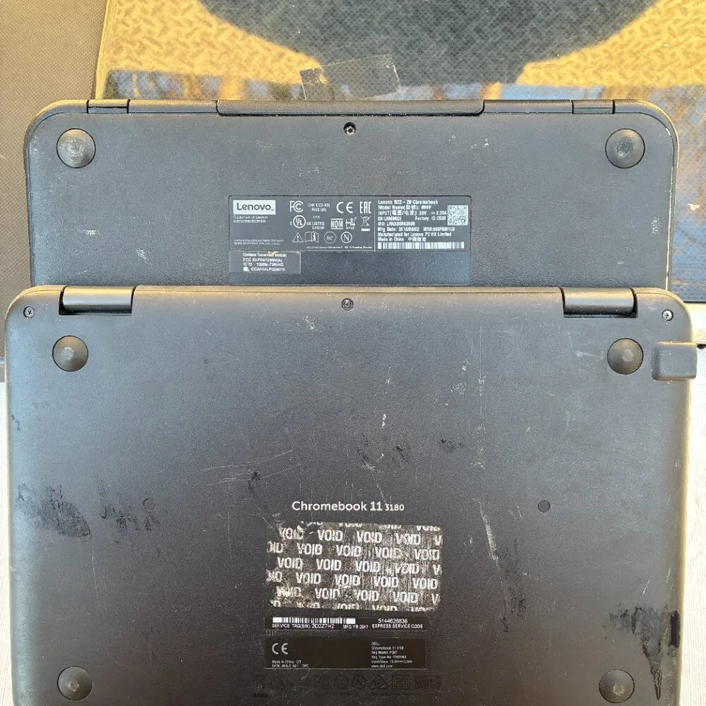 LOT Of 6 Laptops Parts Repair Lenovo N22-20 Chromebook 11 3180 Inspiron 15
